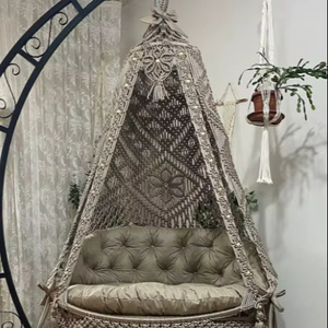 Macrame brown double <b>swing</b> chair,Garden macrame <b>swing</b>,Macrame rocking chair,Macrame round chair,Macrame patio <b>swing</b> - Product Image 1