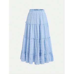 Women's <b>Black</b> White Solid Casual Fashion Women <b>Skirt</b> Custom Made Premium Quality Unique Style Women <b>Skirts</b> - Product Image 3