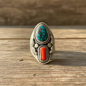 Bague Chunky Multi-Pierres 10,1 Grammes Catégorie de Produit Unique Montres - Product Image 3