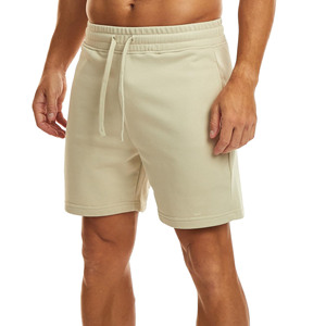 Shorts de jogging en molleton 100 % coton de haute qualité pour hommes, avec poches, couleur unie, pour la course et la gym - Product Image 6