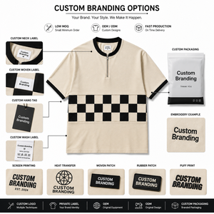 Custom Front <b>Half</b> Zip Mens Short <b>Sleeve</b> Streetwear <b>T</b>-<b>Shirt</b> Quick Dry Breathable Private Label OEM ODM Wholesale Apparel - Product Image 6