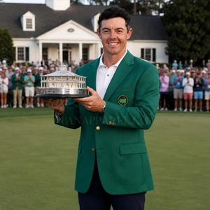 Men's Green Golf <b>Blazer</b> Tournament Sport Coat Classic Champion Style Jacket 2 Button Wool Blend Suit Coat - Product Image 5