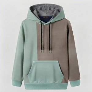 Sudadera con Capucha para Hombre al por Mayor, 100% Algodón, Talla Grande, Casual, Color Sólido, Transpirable y Ecológica - Product Image 1
