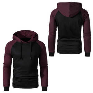 Sweat-shirts à manches longues à séchage rapide pour hommes, en coton mélangé, style basique, avec poche avant zippée, en tissu pur et original. - Product Image 2