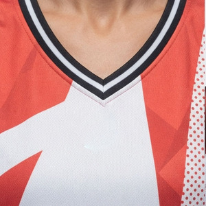 Camiseta de Baloncesto para Mujer, Sublimación OEM, Chaleco de Baloncesto Personalizado, Camiseta de Entrenamiento de Baloncesto para Mujer - Product Image 4