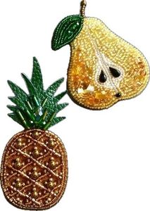 Broche perlée brodée à la main, élégante et tendance, pour tenues modernes, avec des broderies perlées de luxe et des artisanat élégant - Product Image 2