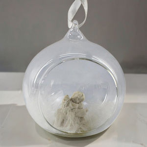 Pezzo d'attaccatura personalizzato dell'albero di natale in resina personalizzata, Mini accessorio decorativo con palla di neve in vetro, figurine di <span class=keywords><strong>animali</strong></span> - Product Image 1