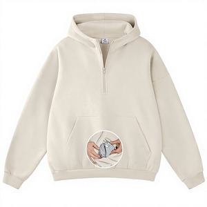 Prix de gros – Sweat à capuche zippé pour homme 400 g/m² en molleton épais coton-polyester, personnalisable avec logo, hiver – Pakistan Micah Corp - Product Image 1