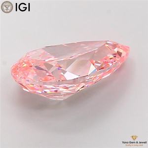 Diamant de laboratoire CVD, couleur rose vif fantaisie, clarté VS1, 7,01 carats, taille poire, avec certificat IGI, pour bague de luxe, cadeau spécial - Product Image 3