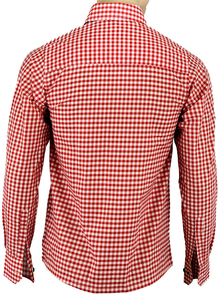 Camisa Casual de Manga Larga con Cuello y Botones para Hombre, Talla Grande, a Cuadros, de Popelina Teñida con Hilo, con Bolsillo, Logotipo Personalizado, Alta Calidad - Product Image 4
