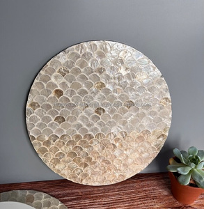 Posavasos Mother of Pearl para posavasos de bebidas para decoración del hogar y uso de mesa de comedor - Product Image 6