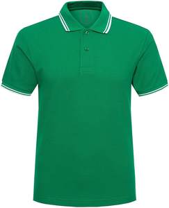 Chemise décontractée en coton pour homme, manches courtes, unie, écologique, séchage rapide, personnalisable, pour le golf - Product Image 1
