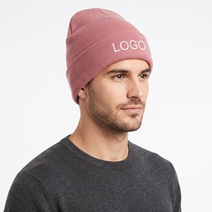 Ensemble bonnet et écharpe en acrylique personnalisé pour l'hiver, doux, tricoté, chaud, unisexe, rose, respirant, coupe-vent, idéal pour les voyages - Product Image 4
