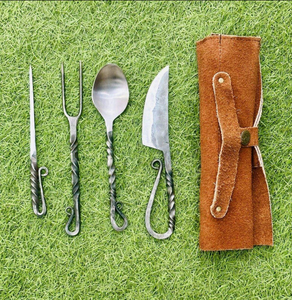 Cuchara de Hierro Forjado Viking 2025, Diseño Medieval Premium, Grabada, Material Ecológico, Estilo Antiguo, Diseño Moderno - Product Image 1