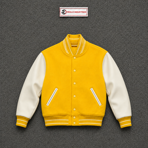 PREMIUM YELLOW LETTERMAN JACKET MODERN COLLEGE OUTERWEAR PREMIUM <b>ATHLETIC</b> REGULAR FIT FASHIONABLE WINTER WARMING LUXURY LETTERMA - Product Image 5
