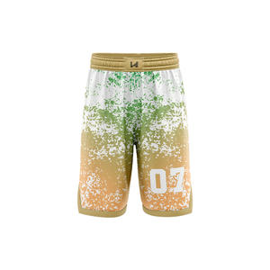 Pantalones Cortos de Baloncesto con Logotipo Personalizado, Sublimados por Delante y por Detrás, Nombre del Equipo, Logotipo, Tallas Grandes, Transpirables, 100% Poliéster, Tejido de Malla - Product Image 4