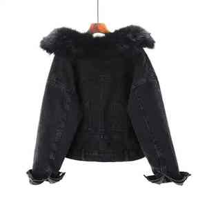 Chaqueta Vaquera Oversize para Mujer, de Algodón, Casual, para Otoño e Invierno, con Cierre, Transpirable, de Secado Rápido, Estilo Femenino - Product Image 6