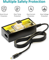 Adaptateur d'alimentation 12V 5A, chargeur AC 100-240V vers DC 12V 1.5A 1A pour bande lumineuse LED, lecteur DVD, caméra de sécurité CCTV, Sceptre