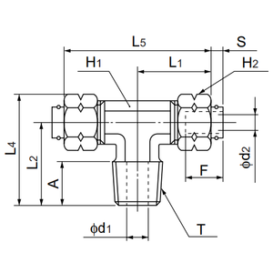 T1N3ปิดท่อและฟิตติ้งท่อ8-ST ด่วน Nitta - Product Image 1
