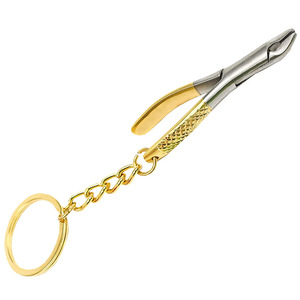 Llavero de Acero Inoxidable con Pinzas de Extracción Dental, Herramienta de Dentista en Oro y Plata, Anillo para Llaves, Instrumento Dental, Regalo de Recuerdo - Product Image 5