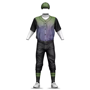 Conjunto de Uniforme de Béisbol para Hombre, Jersey Verde Oliva y Pantalones Blancos, Impresión Sublimada, Transpirable, Corte Regular, para Todas las Temporadas - Product Image 6