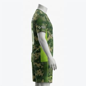 ชุดฟุตบอลชาย MATBIX CLOTHINGS ลายพรางพิมพ์ลายแบบ Sublimated ระบายเหงื่อได้ดี ชุดทีมฟุตบอลอัลฟ่า ขายส่ง - Product Image 3