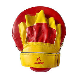 Pads de frappe en cuir au design épuré pour l'entraînement de boxe, avec évacuation de l'humidité, prise ferme et légère, et options personnalisables - Product Image 2