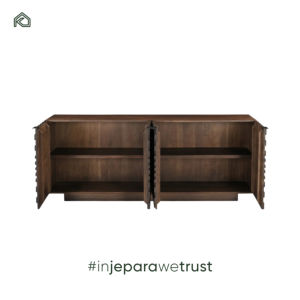 ตู้ไซด์บอร์ดวินเทจ ไม้เนื้อแข็งโบราณ ตู้เก็บของห้องรับประทานอาหารดีไซน์ไม่ซ้ำใคร ตู้บุฟเฟ่ต์ทันสมัย ตู้เก็บของห้องนั่งเล่น - Etsu - Product Image 4