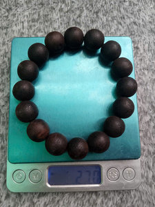 Pulsera de cuentas redondas de madera de Oud (Agarwood) negra natural Dai Binh, 8mm, 10mm, 12mm, 15mm, 18mm, Joyería Budista - Product Image 2
