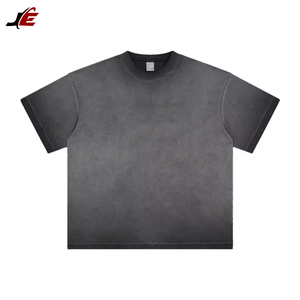 T-shirt surdimensionné délavé à l'acide 100% jersey de coton pour homme - Product Image 1