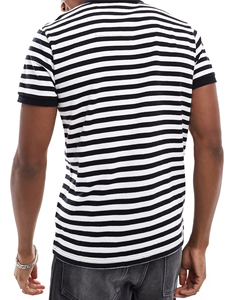 Polo en coton tricoté personnalisé avec logo, manches courtes, respirant, pour le sport, pour hommes grandes tailles, saison printemps. - Product Image 4