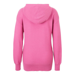เสื้อฮู้ดไหมพรมสีชมพูสุดฮิตปี 2026 ทรงโอเวอร์ไซส์ สีพื้น เรียบง่าย แขนยาว เสื้อฮู้ดผู้หญิง ใส่ได้ในฤดูใบไม้ร่วง - Product Image 2