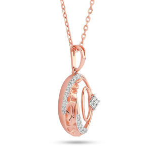 Bracelet asymétrique en forme de croissant de lune et de cercle avec chaîne en diamant - Product Image 3