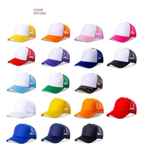 Wholesale in Stock Drop Shopping Fashion Popular Colorful Summer Foam Baseball <b>Cap</b> Custom Print <b>Blank</b> Trucker Hats Mesh - Product Image 4