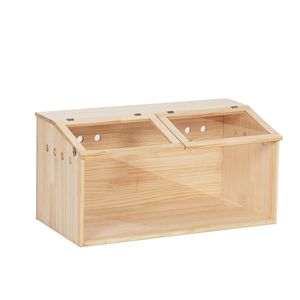 Grande criceto siberiano piccoli conigli naturale-medio trasparente in legno gabbia di criceto piccolo Habitat animale Hutch - Product Image 2