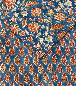 Beautiful Indian <b>Wooden</b> <b>Block</b> Art Hand <b>Block</b> <b>Print</b> 100% Cotton Fabric for Home Furnishing Decor Dresses Bags Custom <b>Print</b> - Product Image 6