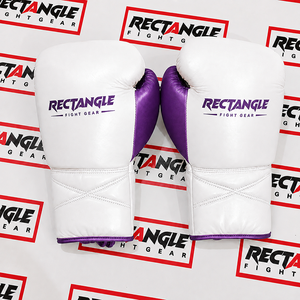 Gants de boxe rectangulaires en cuir premium, à lacets, pour entraînement et sparring, équipement de boxe professionnel avec protection solide des poignets. - Product Image 4