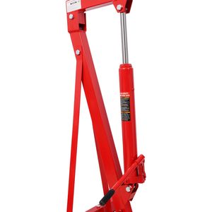 Sollevatore Elettrico Pieghevole Rosso per Carichi Pesanti da 1500 LBS con 4 Ruote in Ferro per Piattaforme Aeree e Lavori in Officina - Product Image 4