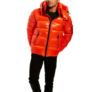 Veste matelassée en toile unie décontractée pour homme, nouvelle mode, avec fermeture éclair, manches longues, coupe-vent, pour le streetwear en plein air - Product Image 3