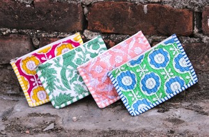 Pochette matelassée en coton fait main à motifs imprimés, portable, multi-motifs, avec fermeture éclair, pour pièces de monnaie, cosmétiques et organisateur de voyage - Product Image 6