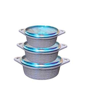 Ensemble de casseroles 3 pièces antiadhésives, écologiques, durables et compatibles induction au design moderne - Product Image 3