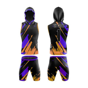 Top Quality Custom Blank Training Flag 7 <b>on</b> 7 Sublimated Compression Set Jerseys 7v7 Football Uniform Best Design - Product Image 5