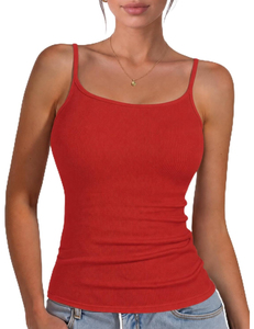 Débardeur Camisole Femme Extensible Doux Respirant Écologique Style Urbain Bretelles Fines Sans Manches Décontracté Basique - Product Image 1