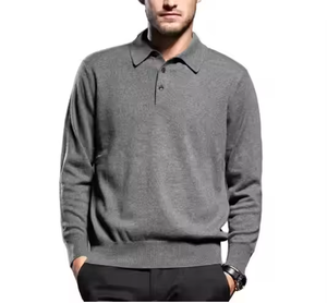 Camiseta Formal Casual con Cuello en V para Hombre, Ropa de Trabajo, Camisa de Golf Moderna, Personalizada con Estampado Tejido - Product Image 6