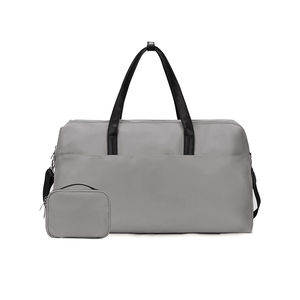 Sac de voyage en polyester et nylon imperméable avec poignée en cuir, imprimé LOGO, pour hommes et femmes - Product Image 3
