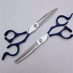 Professional Hair Cutting Scissors Stainless Steel Barber <b>Shears</b> Blue Handle Salon Hair Beauty <b>Tools</b> - Product Image 1