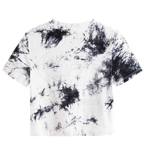 T-shirts pour femmes les plus vendus, impression de logo personnalisé, col rond, crop top pour femmes en vente - Product Image 2