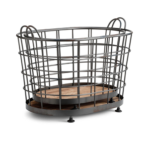 Wholesale Stainless Steel <b>Wire</b> <b>Storage</b> <b>Basket</b> With Integrated Handles Metal Organizer For Kitchen Pantry Bathroom And Closet - Product Image 5