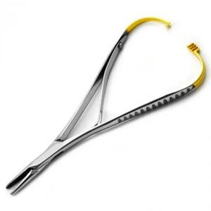 Portaagujas manual Mathieu de 14 cm con punta de carburo de tungsteno, instrumento quirúrgico hecho de acero, portaagujas quirúrgico en venta - Product Image 6