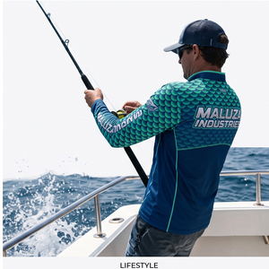 Chemises de pêche à manches longues à séchage rapide, protection UV UPF 50+, respirantes, pour sports de plein air, vente en gros d'usine, OEM - Product Image 4